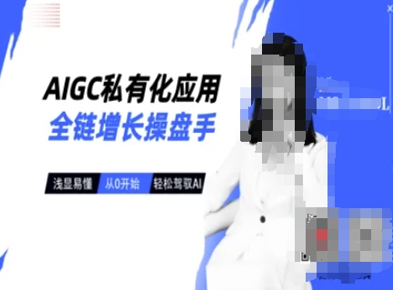 AIGC私有化应用全链增长操盘手，浅显易懂，从0开始轻松，驾驭AI-云创网