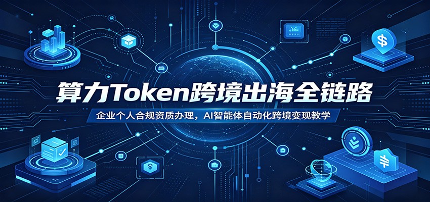 算力Token跨境出海全链路：企业个人合规资质办理，AI智能体自动化跨境变现教学-易创网