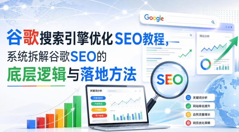 小白新君SEO·谷歌搜索引擎优化SEO教程，系统拆解谷歌SEO的底层逻辑与落地方法（部分更新2026）-易创网