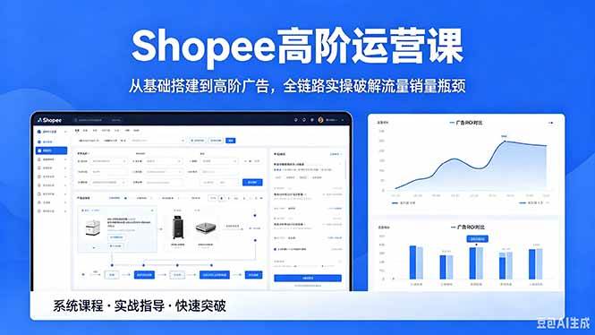 （18499期）Shopee高阶运营课-2026年5月更新，从基础搭建到高阶广告，全链路实操破解流量销量瓶颈-易创网