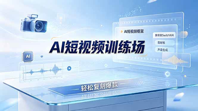 （19137期）老陈AI短视频训练场：AI短视频框架+换背景SwitchXAI+首尾帧+声音生成，轻松复刻爆款-易创网