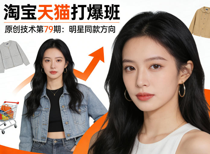 《淘宝天猫打爆班》原创技术第79期：明星同款方向-易创网