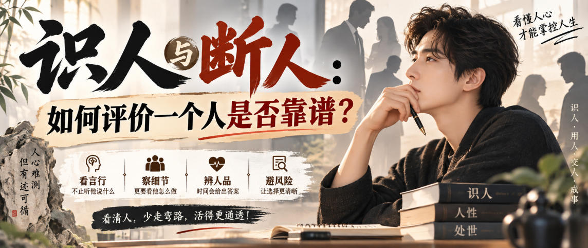 付费文章：识人与断人：如何评价一个人是否靠谱？-易创网