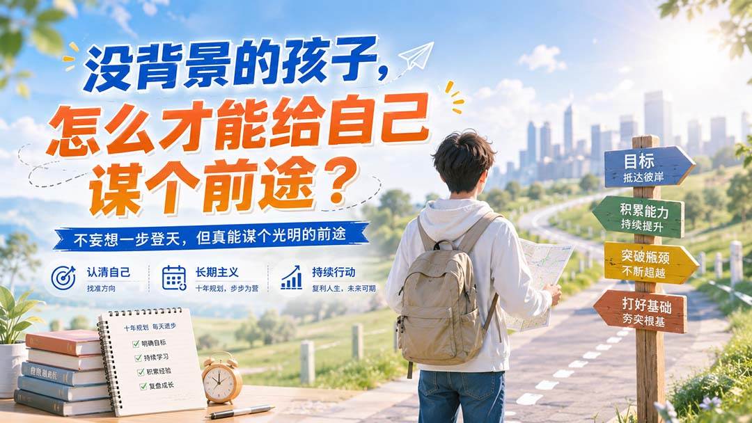 （20180期）付费文章：没背景的孩子，怎么才能给自己谋个前途？-易创网