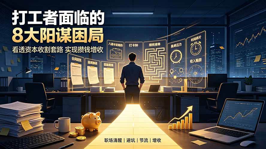 （19448期）付费文章：打工者面临的8大阳谋困局，看透资本收割套路实现攒钱增收-易创网