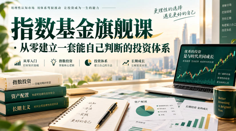 指数基金旗舰课·从零建立一套能自己判断的投zi体系-易创网
