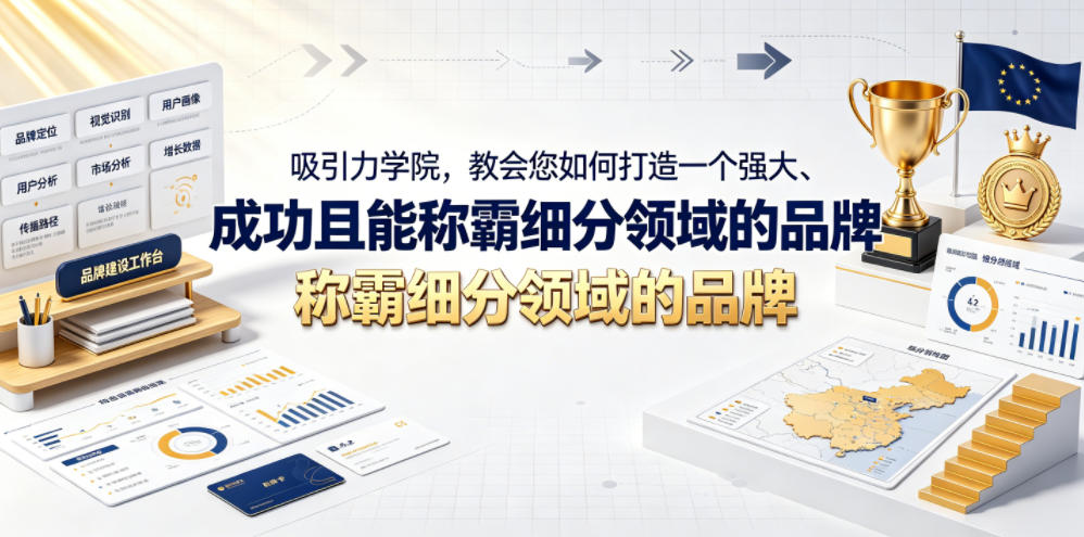 吸引力学院，教会您如何打造一个强大、成功且能称霸细分领域的品牌！【原创双语字幕】-易创网