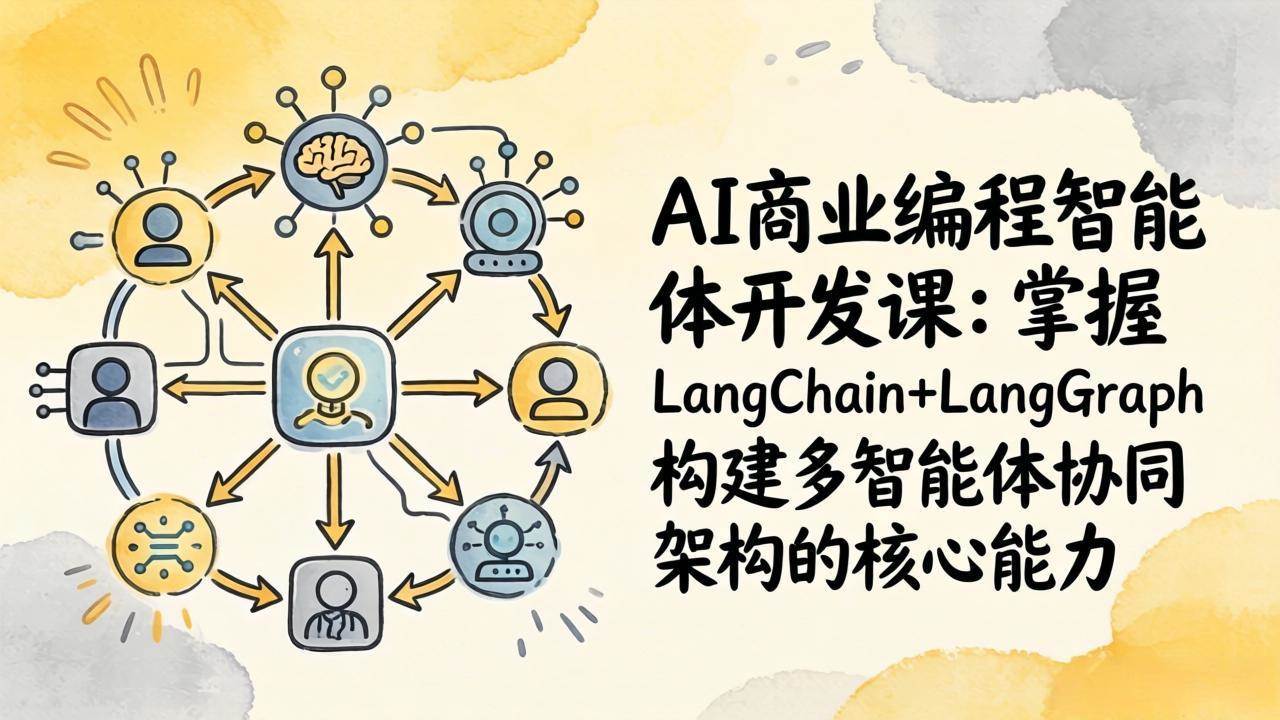 （17608期）AI商业编程智能体开发课：掌握LangChain+LangGraph构建多智能体协同架构的核心能力-易创网