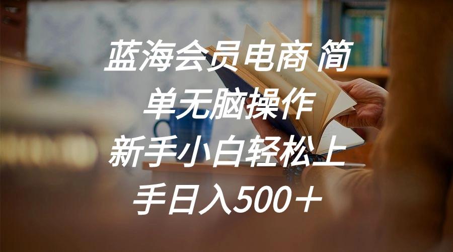 蓝海会员电商 简单无脑操作 新手小白轻松上手日入500＋-易创网