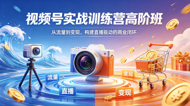 视频号实战训练营高阶班，从流量到变现，构建直播驱动的商业闭环（26年4月）-易创网
