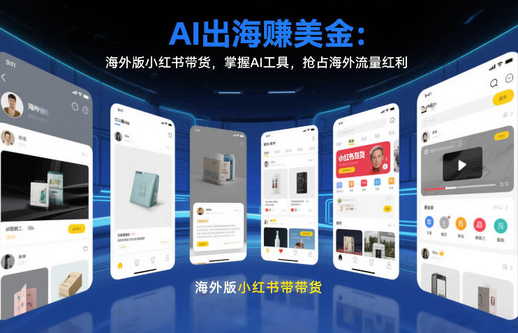 AI出海賺美金：海外版小红书带货，掌握AI工具，抢占海外流量红利（更新2026）网赚项目-副业赚线-互联网创业-资源整合易创网