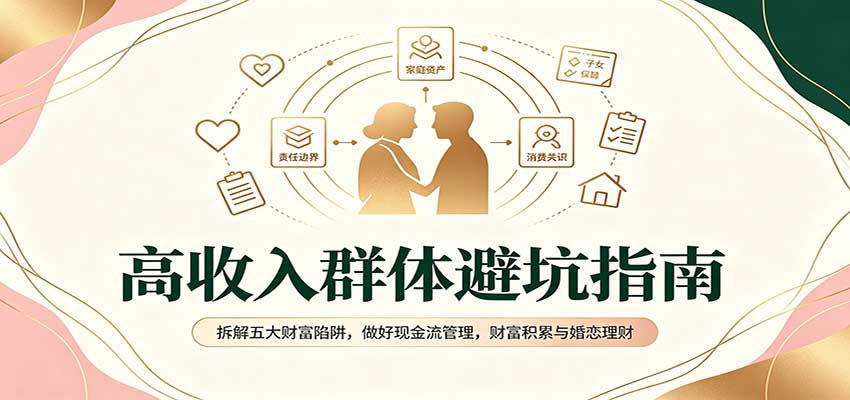 高收入群体避坑指南：拆解五大财富陷阱，做好现金流管理，财富积累与婚恋理财-易创网