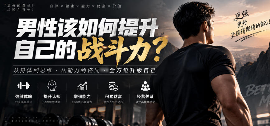 付费文章：男性该如何提升自己的战斗力？-易创网