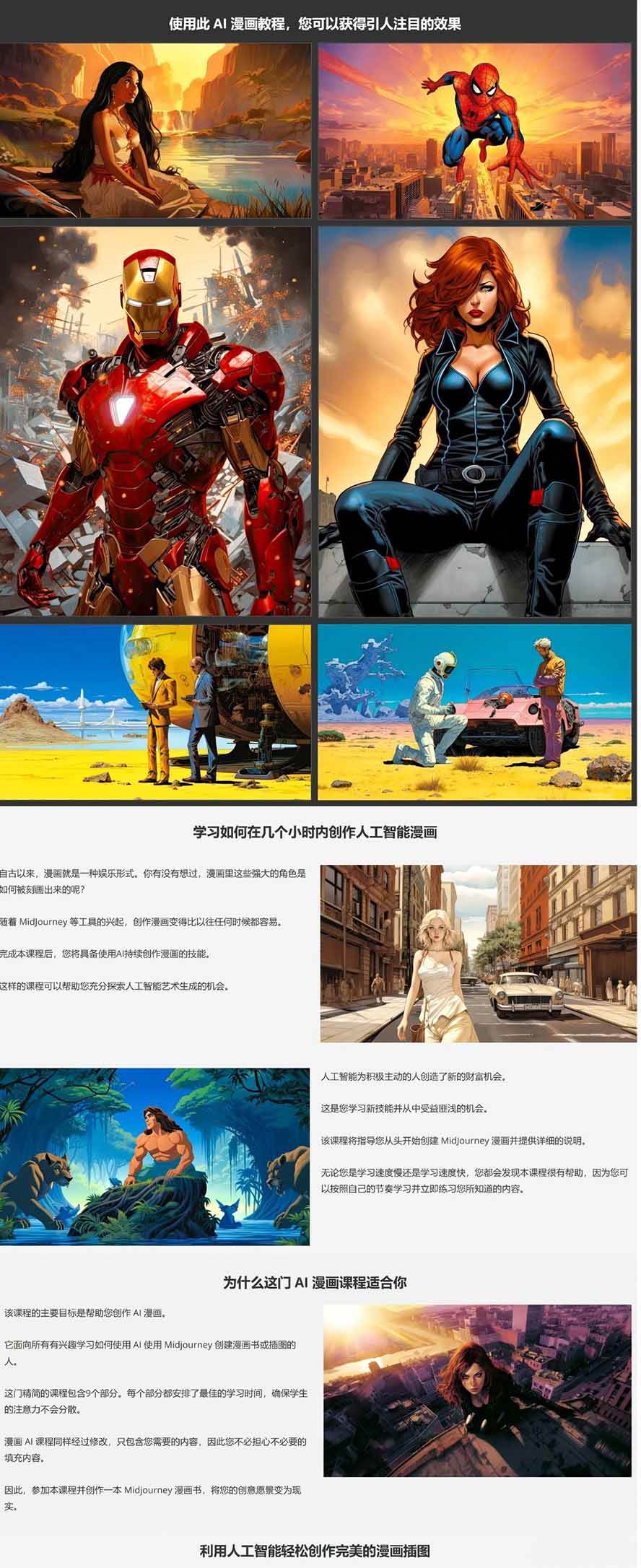 （17299期）Midjourney AI漫画创作课，脚本构思、人物设计、排版合成，零基础创作完整漫画或系列插画网赚项目-副业赚线-互联网创业-资源整合易创网