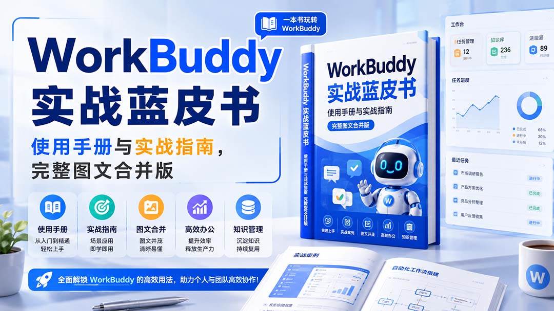 （20106期）WorkBuddy实战蓝皮书，使用手册与实战指南，完整图文合并版-易创网