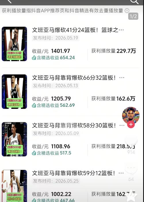 抖音8W粉丝博主的篮球人物深度解析解说教学，零门槛玩转伙伴计划与精选独家，单日稳定收益1k+-易创网