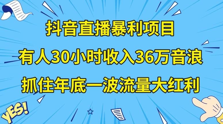 抖音直播暴利项目，有人30小时收入36万音浪，公司宣传片年会视频制作，抓住年底一波流量大红利【揭秘】-易创网
