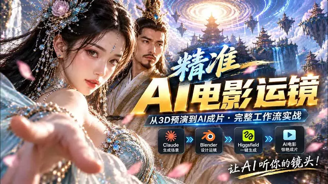 AI视频终于能精准运镜了！Claude + Blender + Higgsfield 免费插件实测-易创网