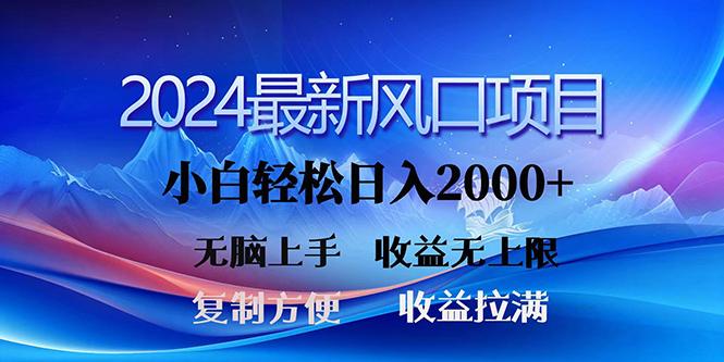 (10078期)2024最新风口！三分钟一条原创作品，日入2000+，小白无脑上手，收益无上限-易创网