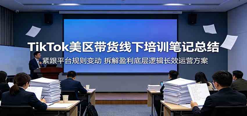 TikTok美区带货线下培训笔记总结：紧跟平台规则变动，拆解盈利底层逻辑长效运营方案-易创网