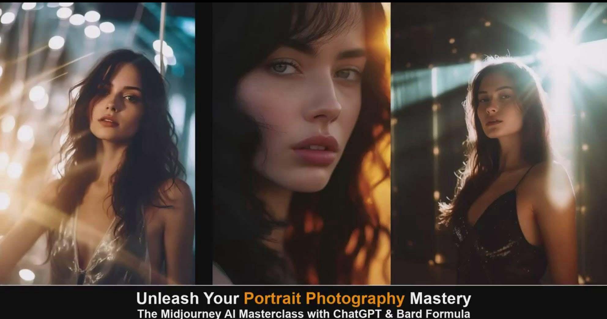 图片[6]-(9312期)Midjourney v5 ChatGPT 和 Bard AI人工智能人像摄影大师班-15节-中英字幕-易创网