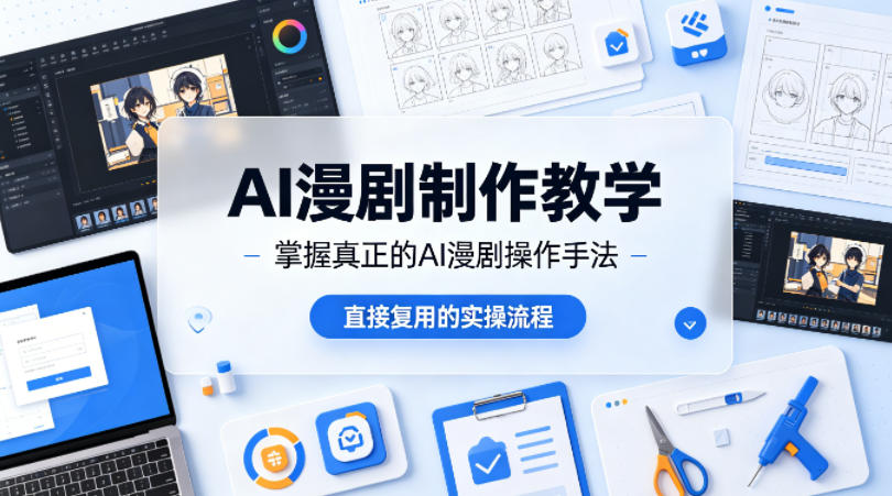 AI漫剧制作教学，带你掌握真正的AI漫剧操作手法，直接复用的实操流程-易创网