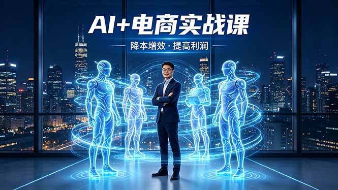 AI+电商实战课，1人+N个AI 智能体，把SOP变AI员工，实现降本增效提高利润-易创网