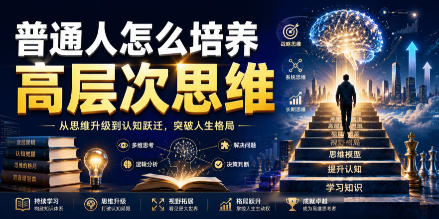 公众号付费文章：普通人怎么培养高层次思维-易创网
