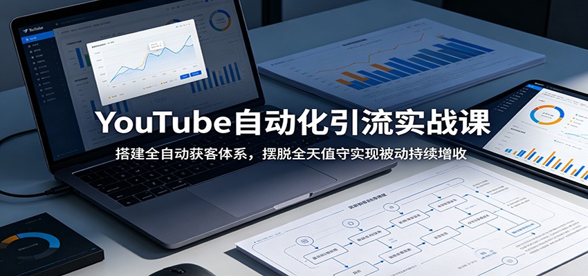 YouTube自动化引流实战课：搭建全自动获客体系，摆脱全天值守实现被动持续增收-易创网