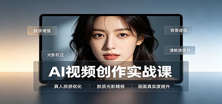 AI视频创作实战课：人物面部情绪调试，真人质感优化，提示词模板与变现方向-易创网