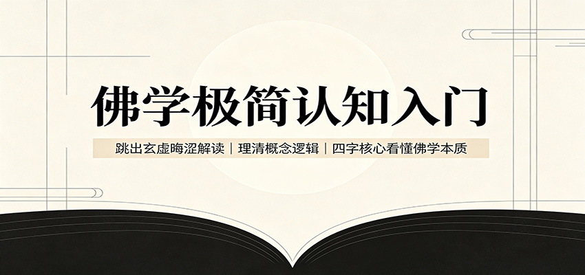 佛学极简认知入门：跳出玄虚晦涩解读，理清概念逻辑，四字核心看懂佛学本质-易创网