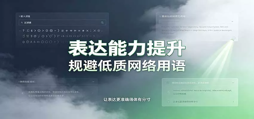 表达能力提升：语言塑造思想逻辑，规避低质网络用语，强化心智感知-易创网