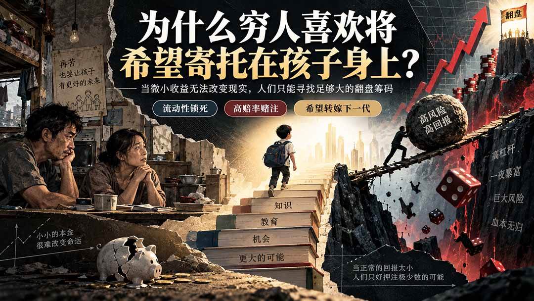 （20318期）社群精品文章：为什么穷人喜欢将希望寄托在孩子身上？-易创网