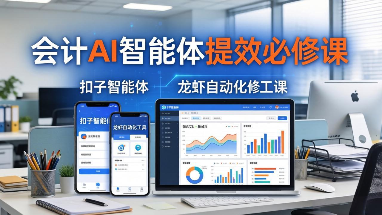 财务会计AI智能体提效必修课：扣子智能体+龙虾自动化+报表分析，一站式提升财务工作效率-易创网