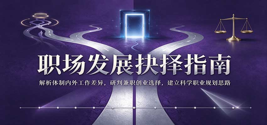 职场发展抉择指南：解析体制内外工作差异，研判兼职创业选择，建立科学职业规划思路-易创网