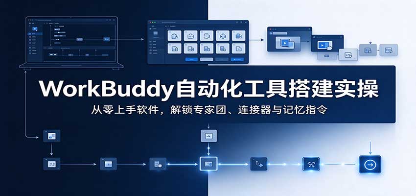 WorkBuddy自动化工具搭建实操：从零上手软件，解锁专家团、连接器与记忆指令-易创网
