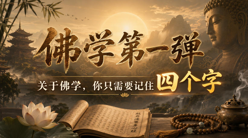 付费文章：佛学第一弹，关于佛学，你只需要记住四个字-易创网
