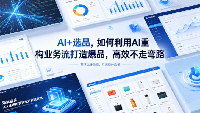 AI+选品，如何利用AI重构业务流打造爆品，高效不走弯路-易创网
