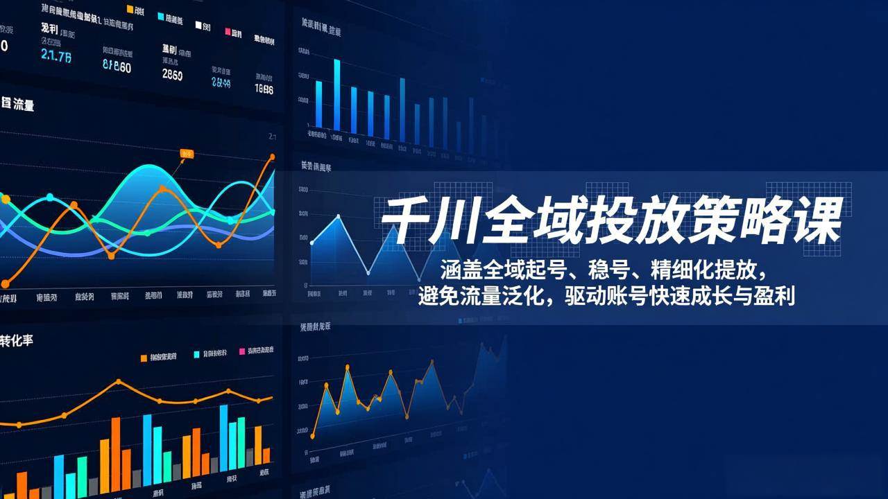 （17285期）千川全域投放策略课：涵盖全域起号、稳号、精细化投放，避免流量泛化，驱动账号快速成长与盈利网赚项目-副业赚线-互联网创业-资源整合易创网