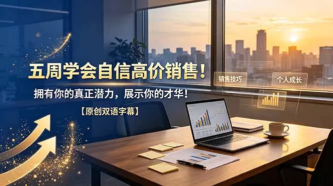 五周学会自信高价销售！拥有你的真正潜力，展示你的才华！【原创双语字幕】-易创网