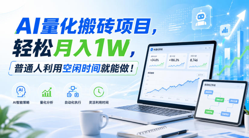 利用AI实现自动量化搬砖，月入万元，任何人都可以做！-易创网