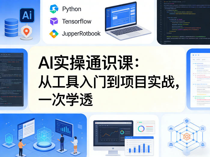AI实操通识课，从工具入门到项目实战，一次学透-易创网