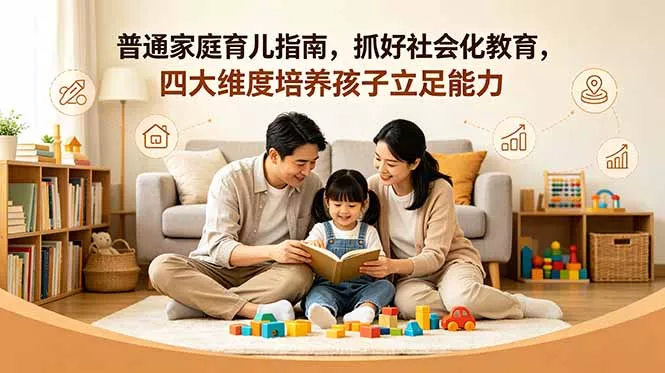 付费文章：普通家庭育儿指南，抓好社会化教育，四大维度培养孩子立足能力-易创网