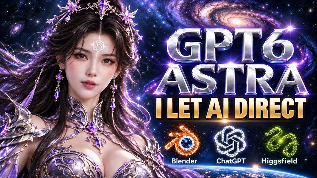 （20763期）【无水印】让GPT-6 Astra当导演！Higgsfield和Blender实战打造30秒玄幻精准运镜短片！-易创网