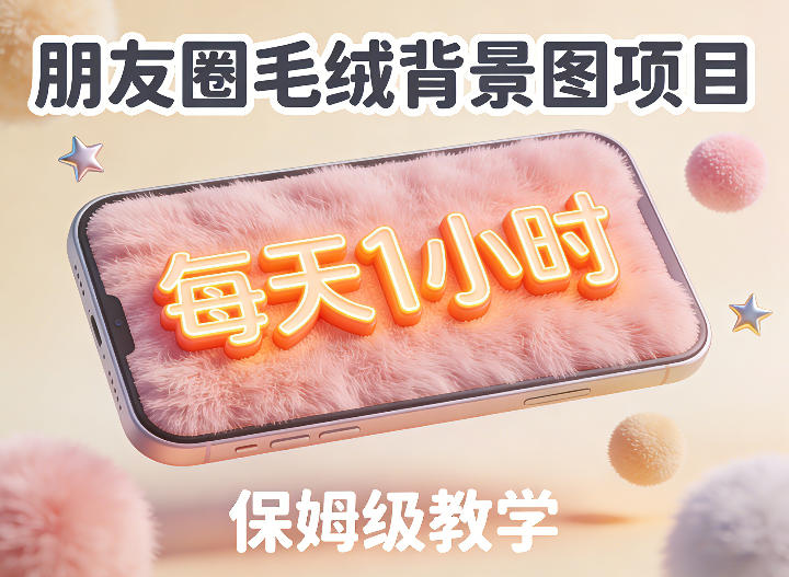 朋友圈动态背景图项目，每天1小时，实战保姆级教学【第二期】-易创网