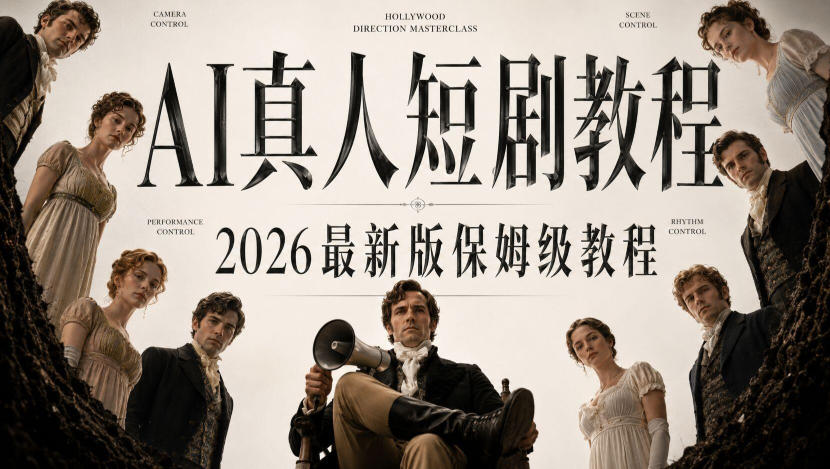 AI真人短剧制作全流程，AI视频大佬专为零基础研制的AI短剧教程，保姆级教程，新手一学就会！-易创网