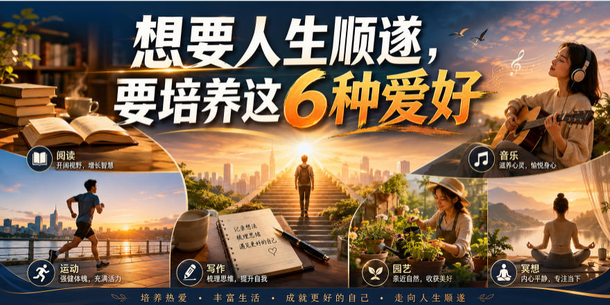 公众号付费文章：想要人生顺遂，要培养这6种爱好-易创网