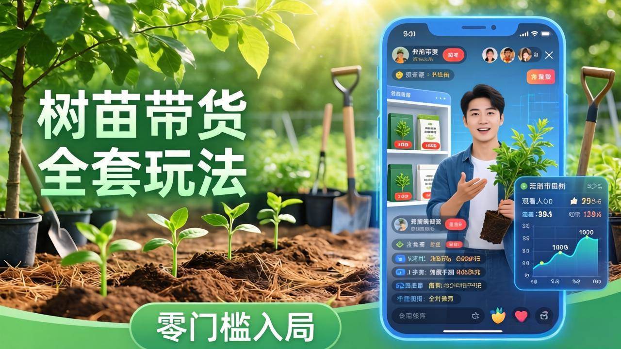 （17729期）视频号AI树苗带货全套玩法：零门槛入局，掌握豆包、千问等AI工具制作树苗视频的全套流程-易创网