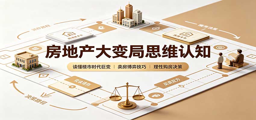 房地产大变局思维认知：读懂楼市时代巨变，卖房博弈技巧，理性购房决策-易创网