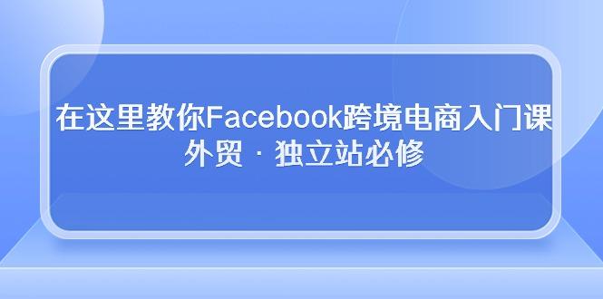 在这里教你Facebook跨境电商入门课，外贸·独立站必修-云创网